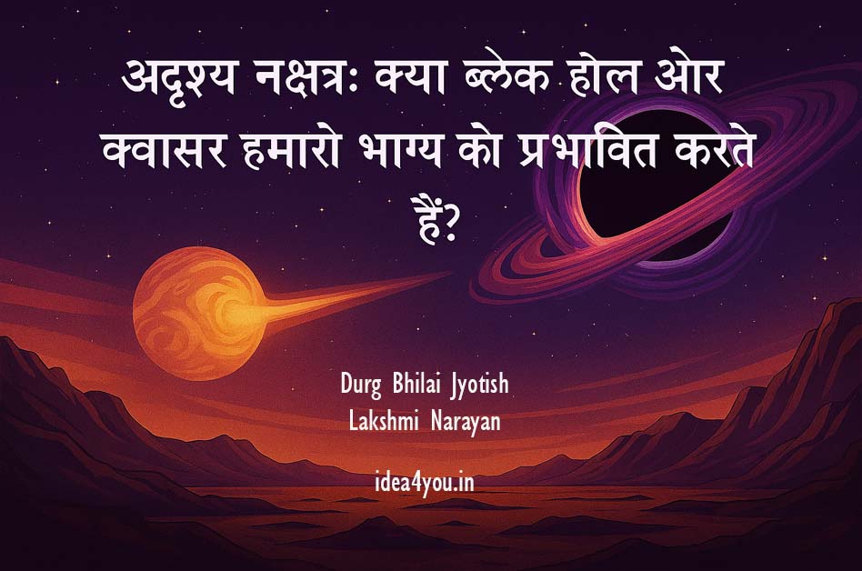 You are currently viewing अदृश्य नक्षत्र: क्या ब्लैक होल और क्वासर हमारे भाग्य को प्रभावित करते हैं?